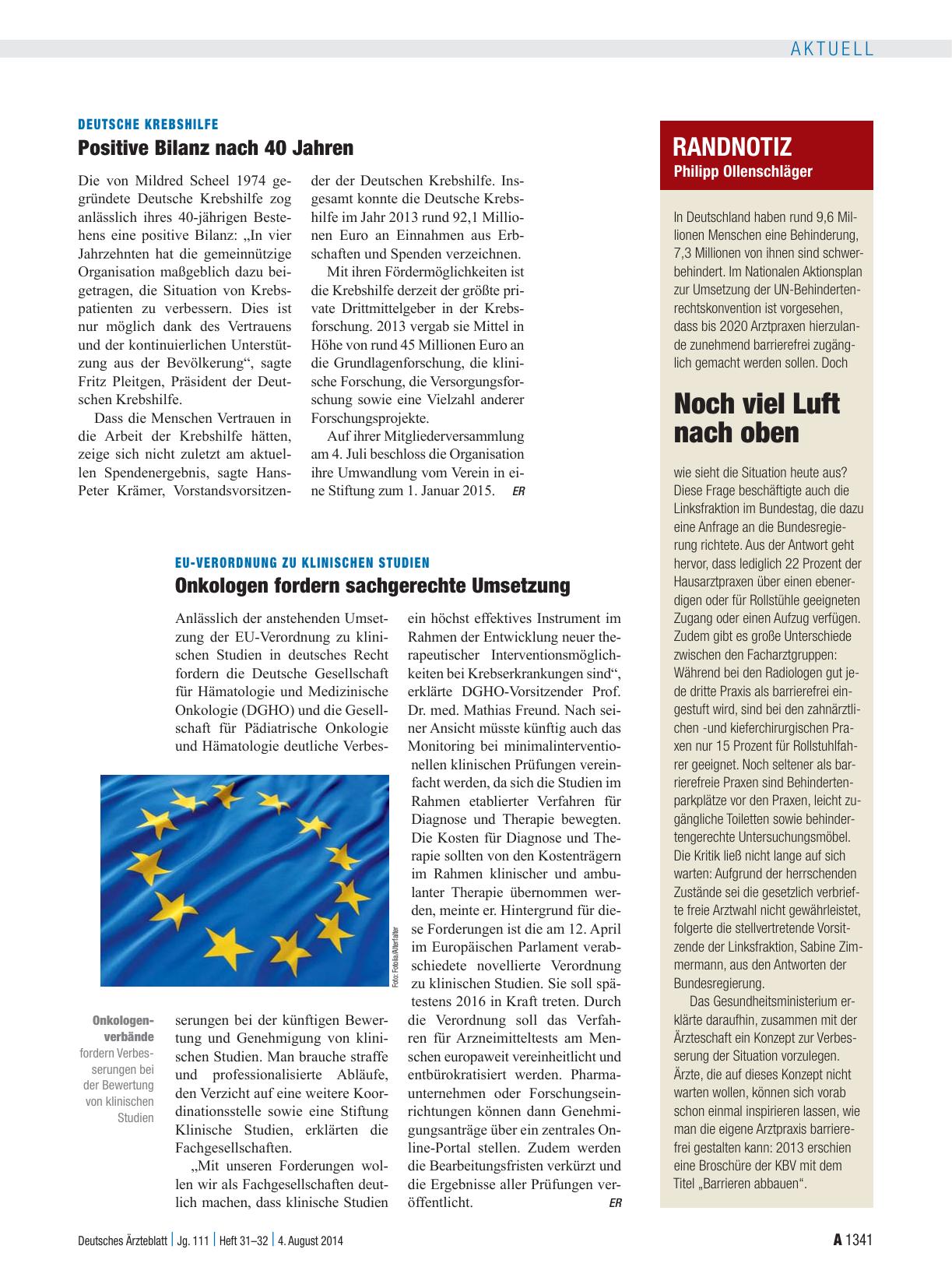 Vorschauseite 1: Randnotiz: Noch viel Luft nach oben