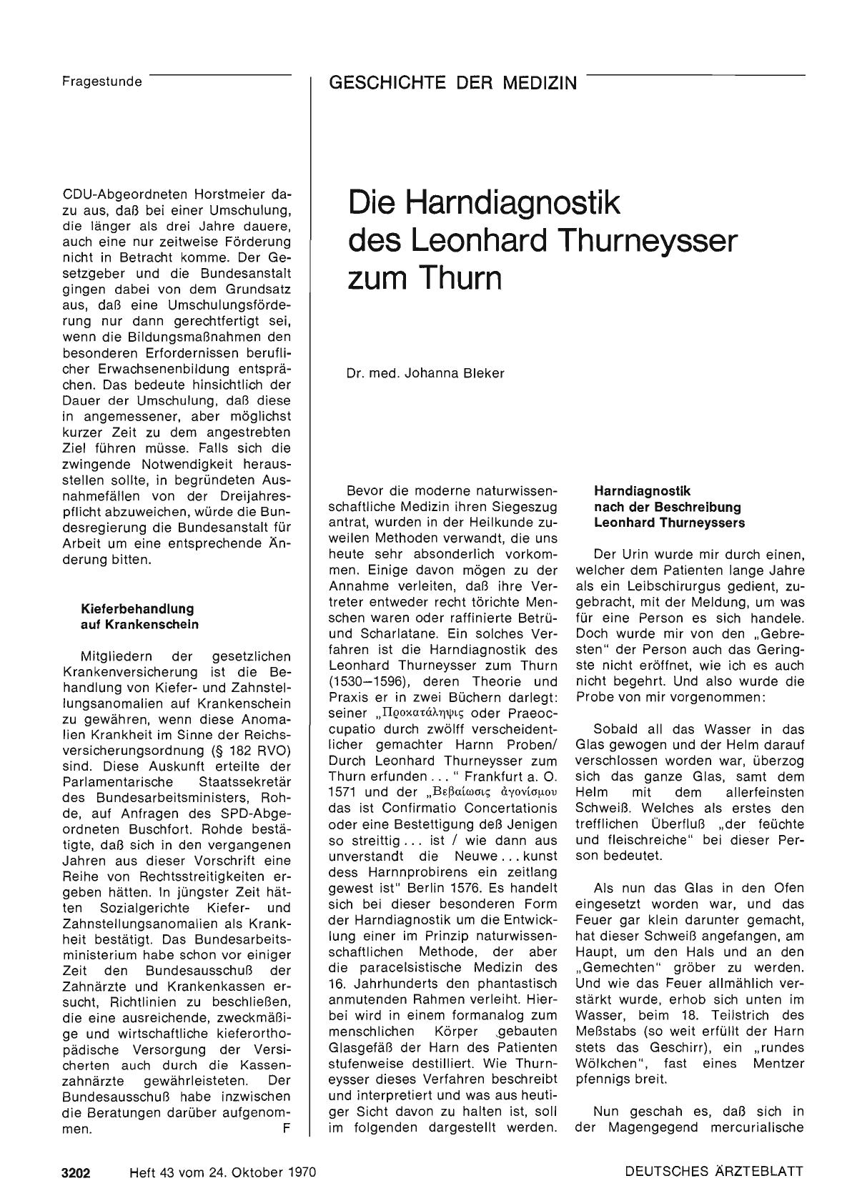 Vorschauseite 1: Die Harndiagnostik des Leonhard Thurneysser zum Thurn