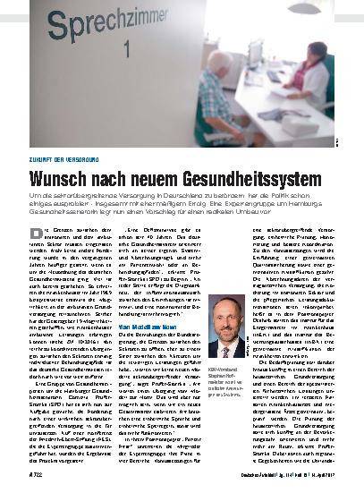 Vorschauseite 1: Zukunft der Versorgung: Wunsch nach neuem Gesundheitssystem