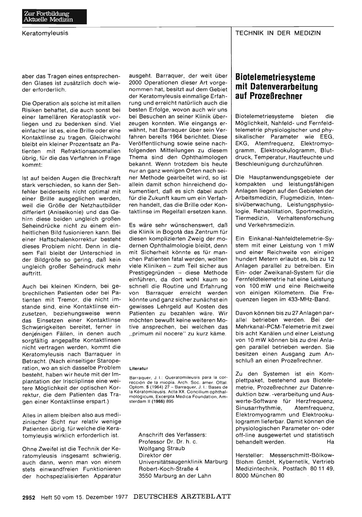Vorschauseite 1: Biotelemetriesysteme mit Datenverarbeitung auf Prozeßrechner