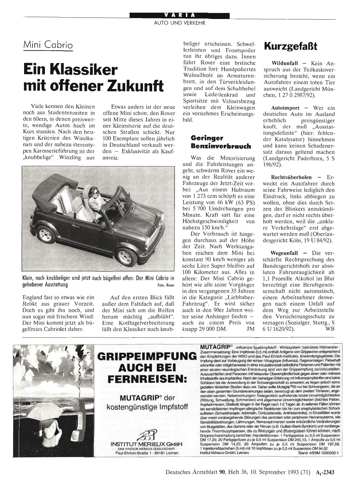 Vorschauseite 1: Ein Klassiker mit offener Zukunft