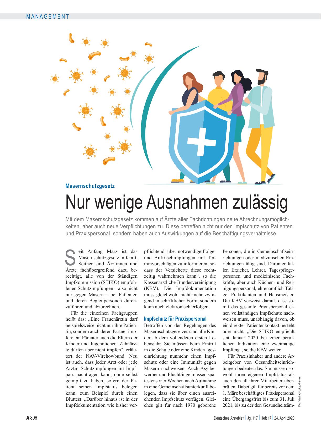 Vorschauseite 1: Masernschutzgesetz: Nur wenige Ausnahmen zulässig