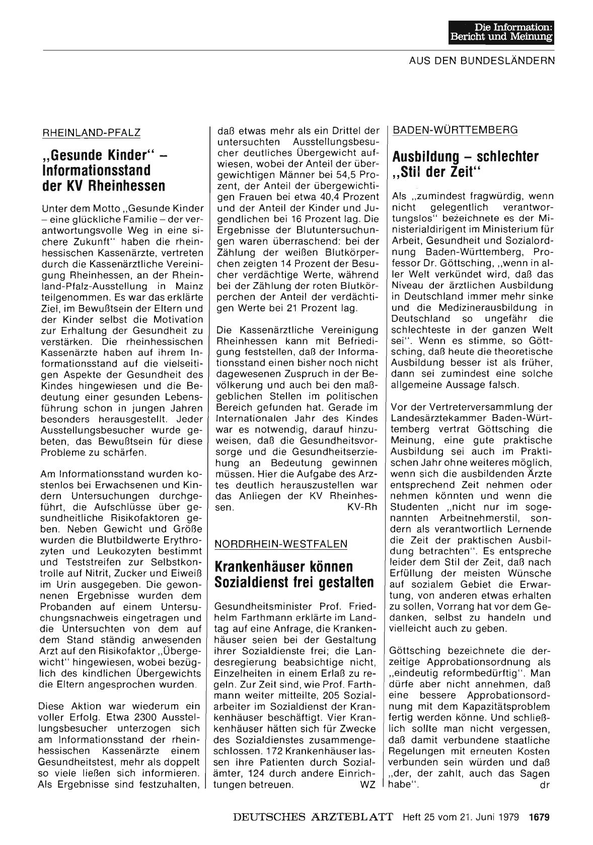 Vorschauseite 1: Baden-Württemberg: Ausbildung — schlechter „Stil der Zeit“