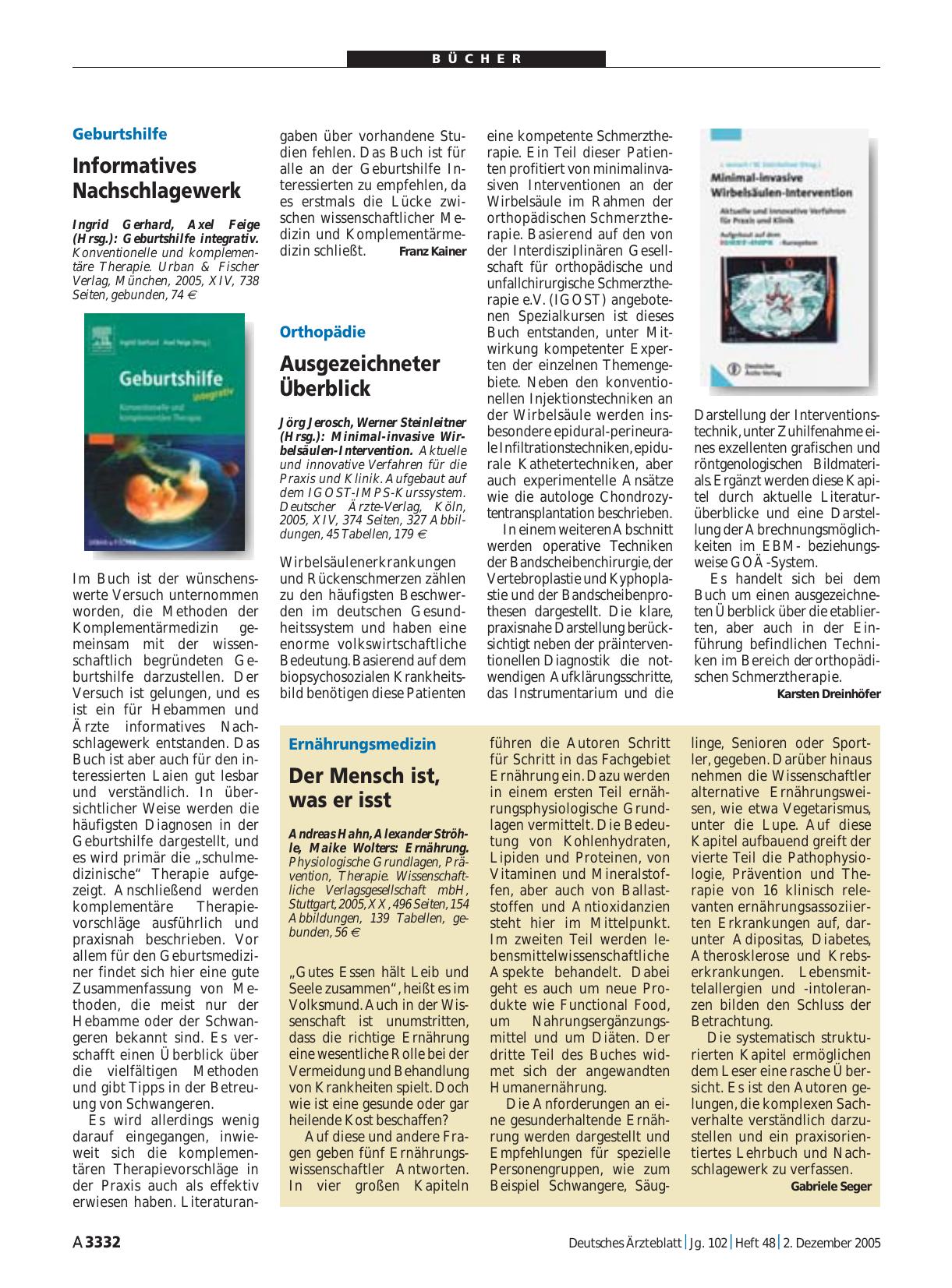 Vorschauseite 1: Ernährung. Physiologische Grundlagen, Prävention, Therapie