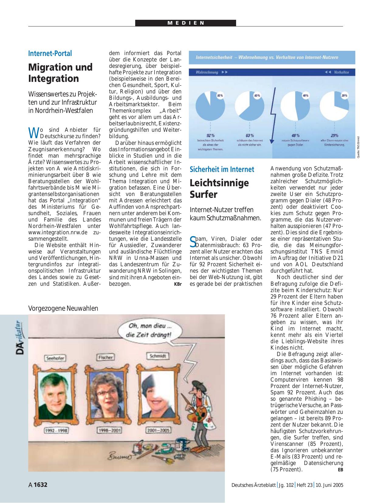 Vorschauseite 1: Internet-Portal: Migration und Integration