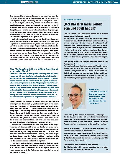 Vorschauseite 1: „Der Chefarzt muss Vorbild sein und Spaß haben! “