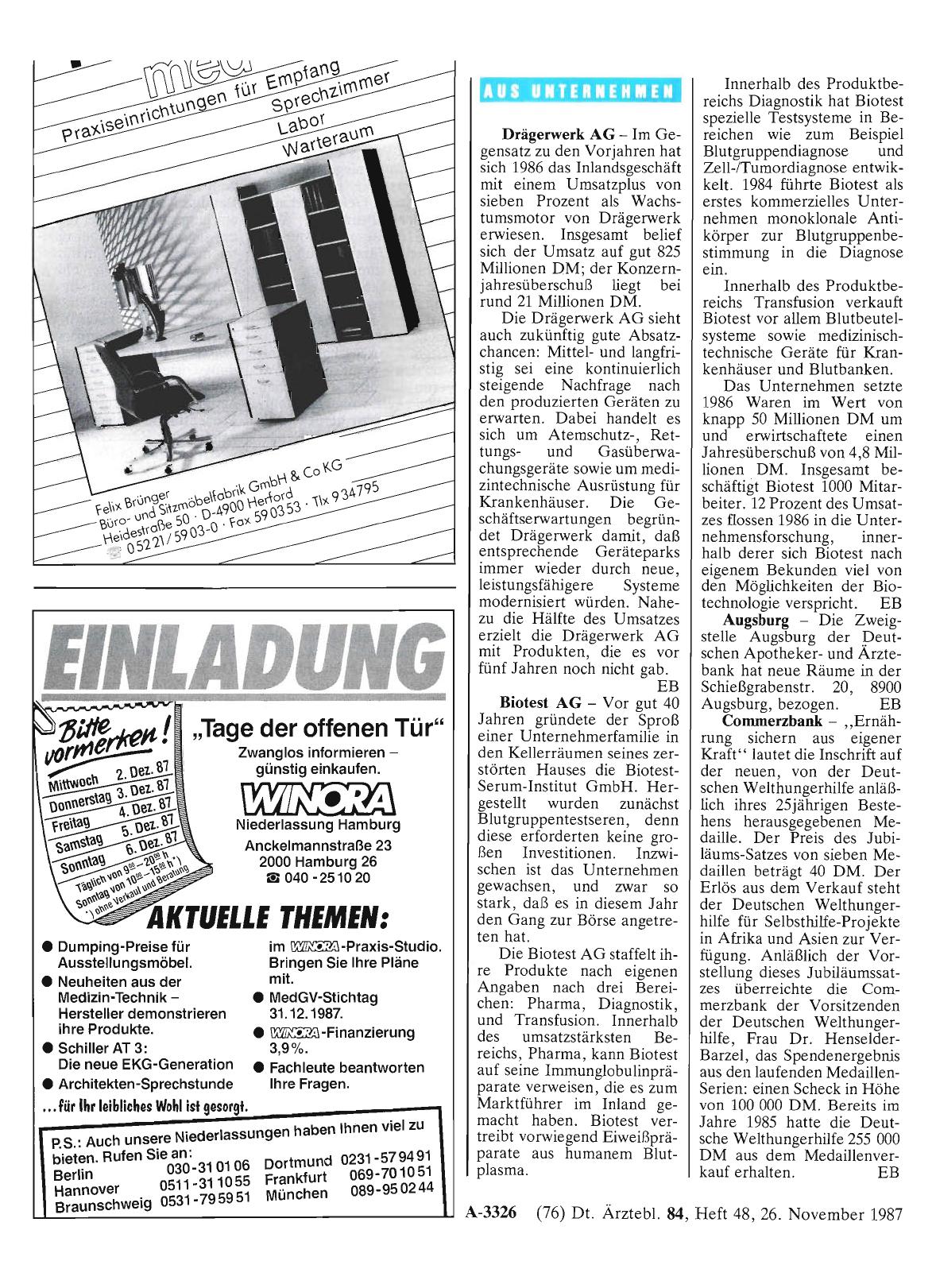 Vorschauseite 1: Aus Unternehmen