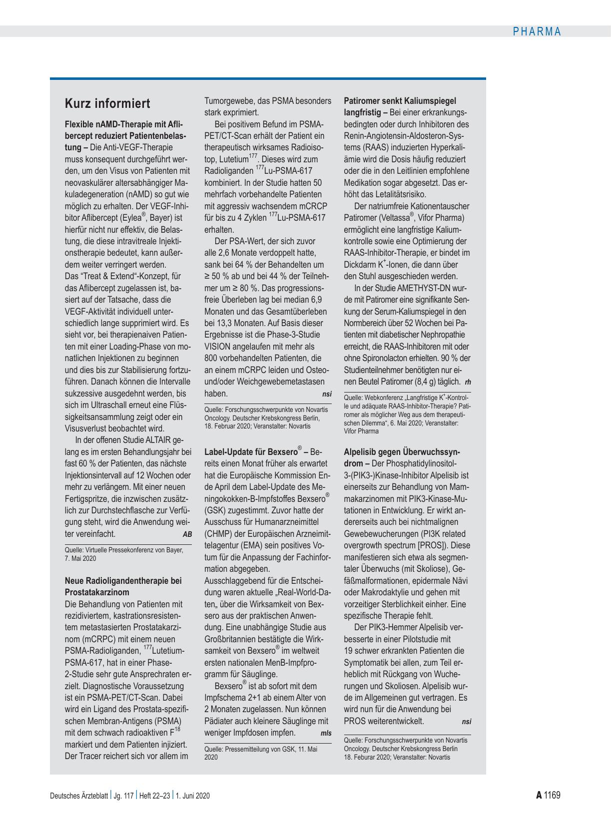 Vorschauseite 1: Kurz informiert