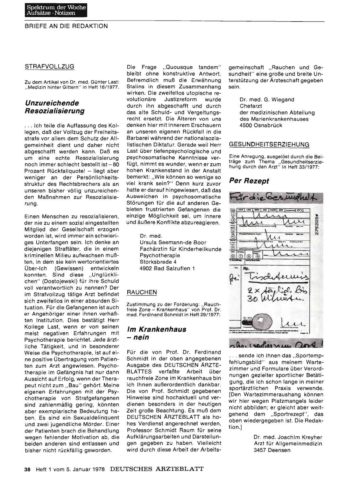 Vorschauseite 1: GESUNDHEITSERZIEHUNG: Per Rezept