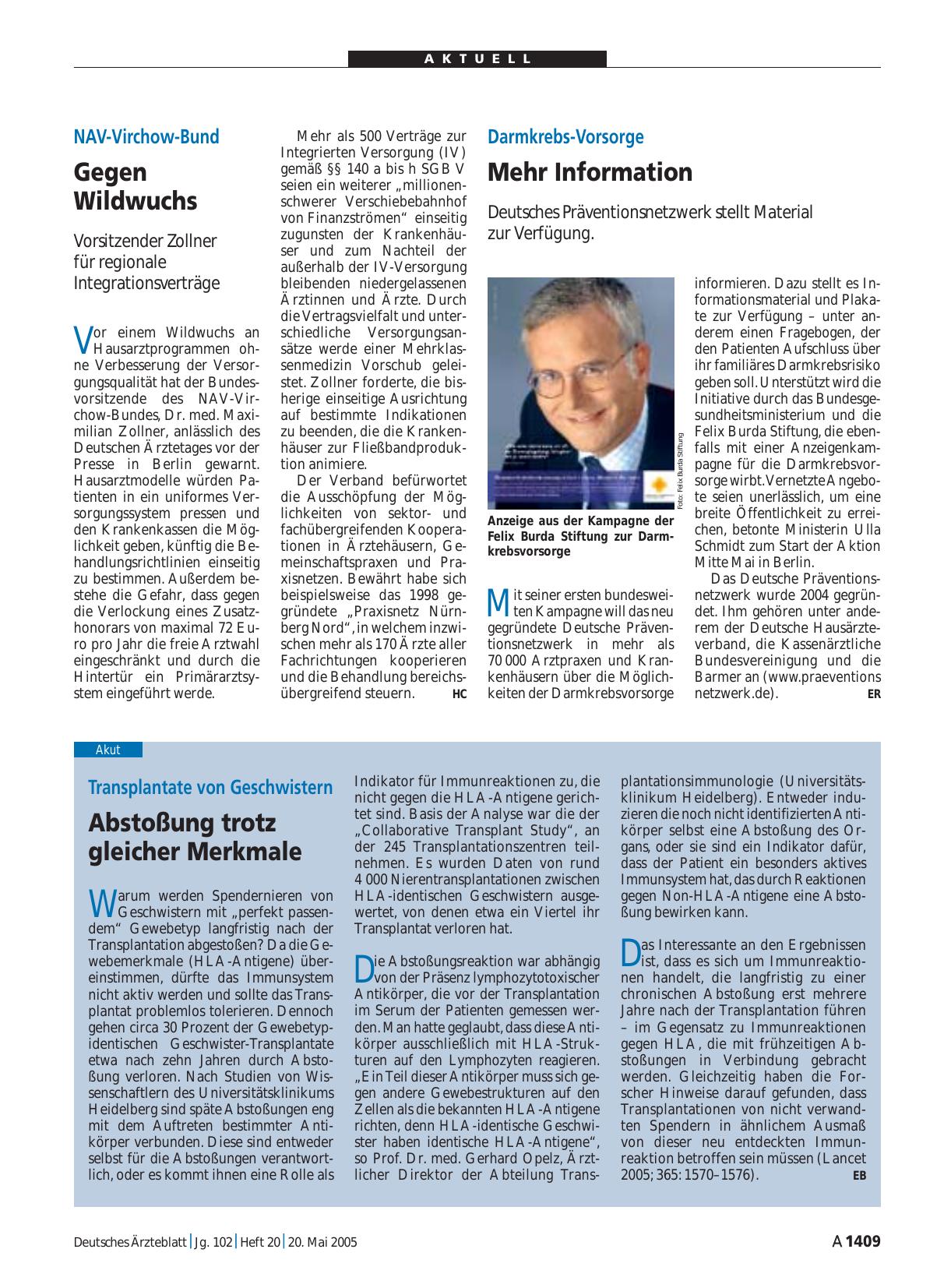 Vorschauseite 1: Darmkrebs-Vorsorge: Mehr Information