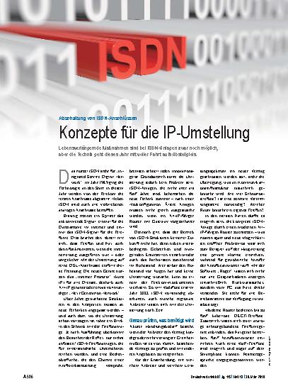 Vorschauseite 1: Abschaltung von ISDN-Anschlüssen: Konzepte für die IP-Umstellung