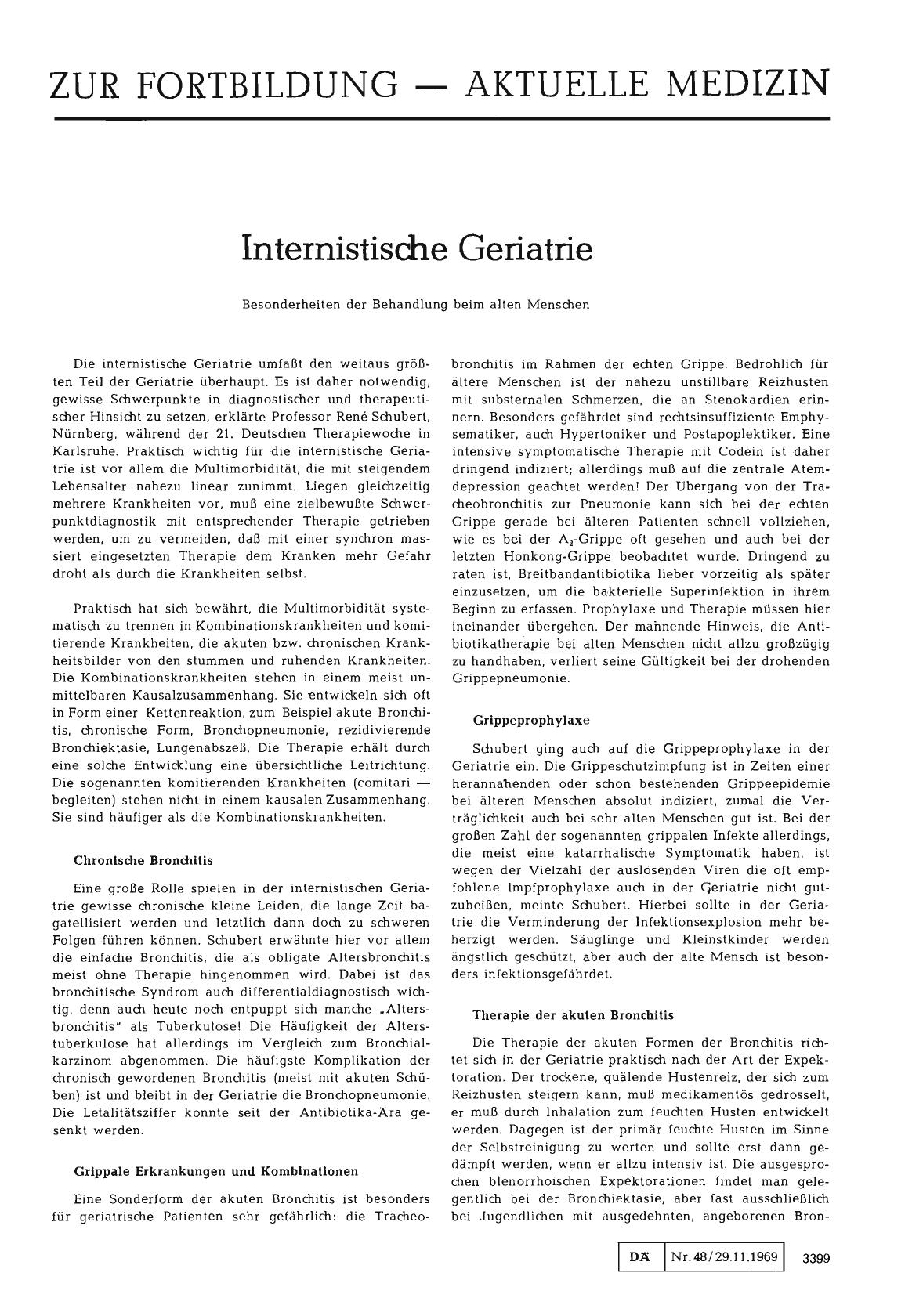 Vorschauseite 1: Internistische Geriatrie