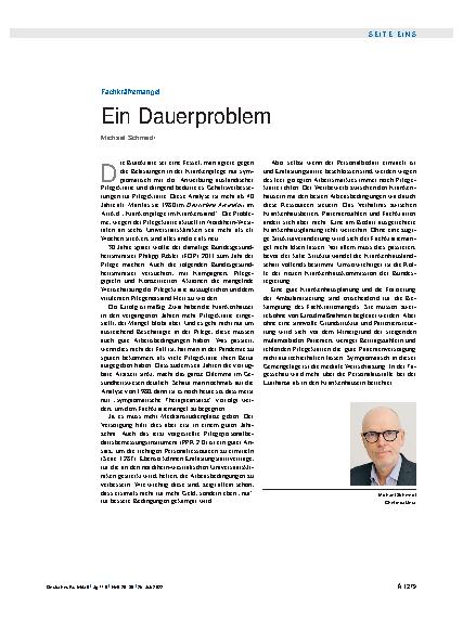 Vorschauseite 1: Fachkräftemangel: Ein Dauerproblem