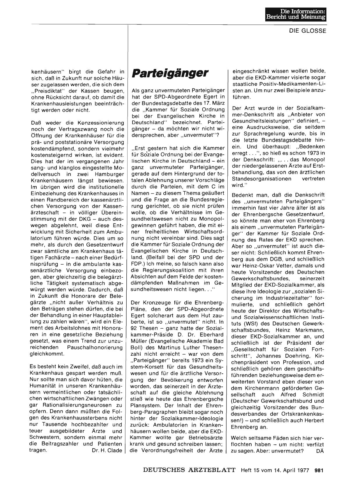 Vorschauseite 1: Parteigänger