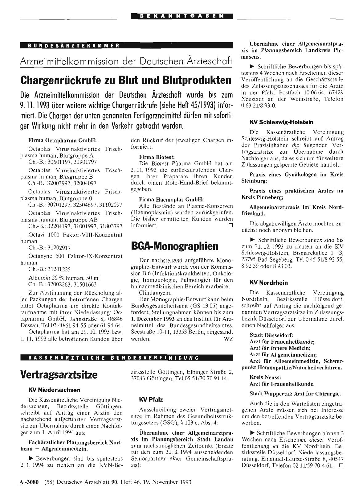 Vorschauseite 1: BGA-Monographien