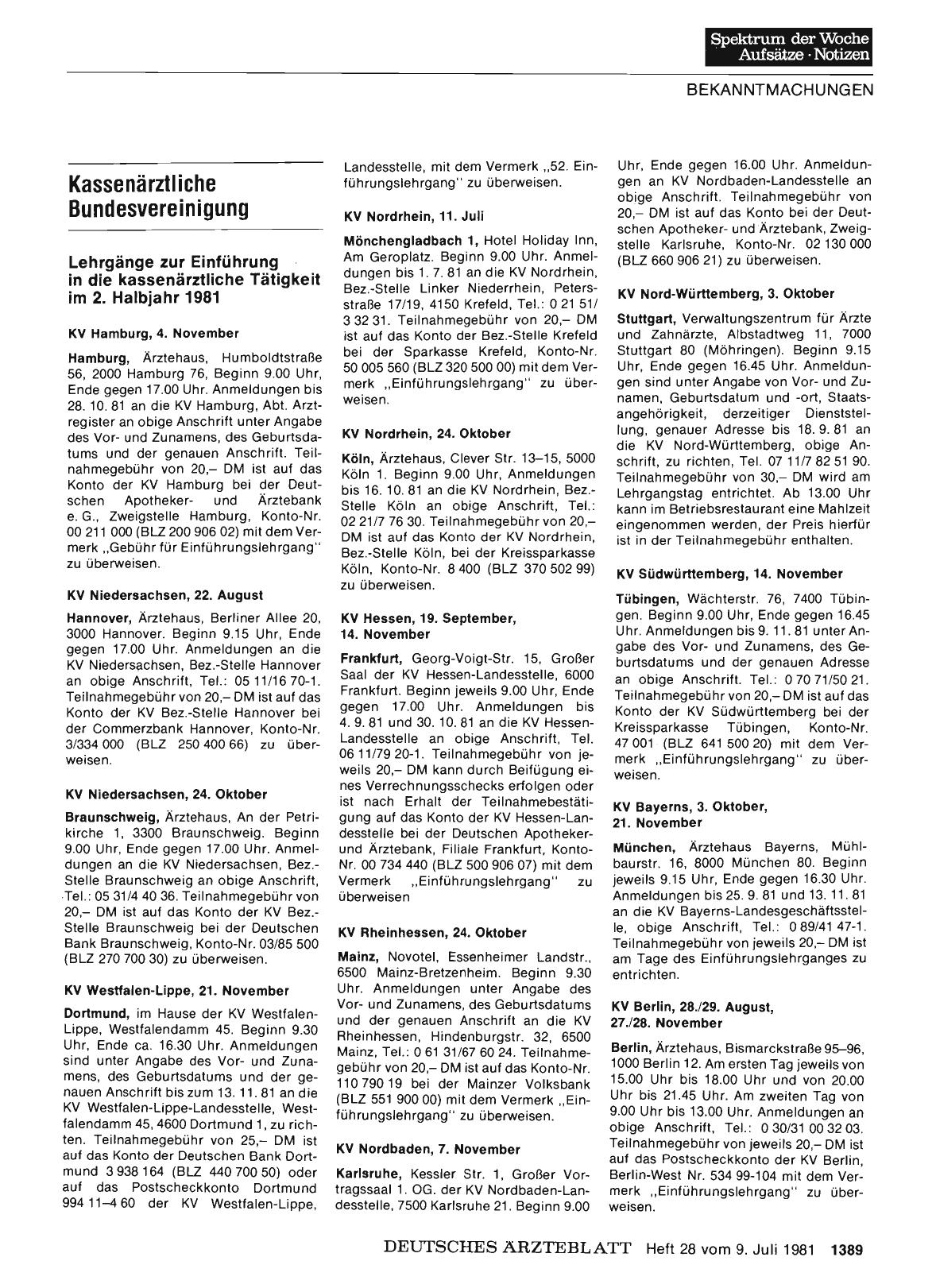 Vorschauseite 1: Kassenärztliche Bundesvereinigung