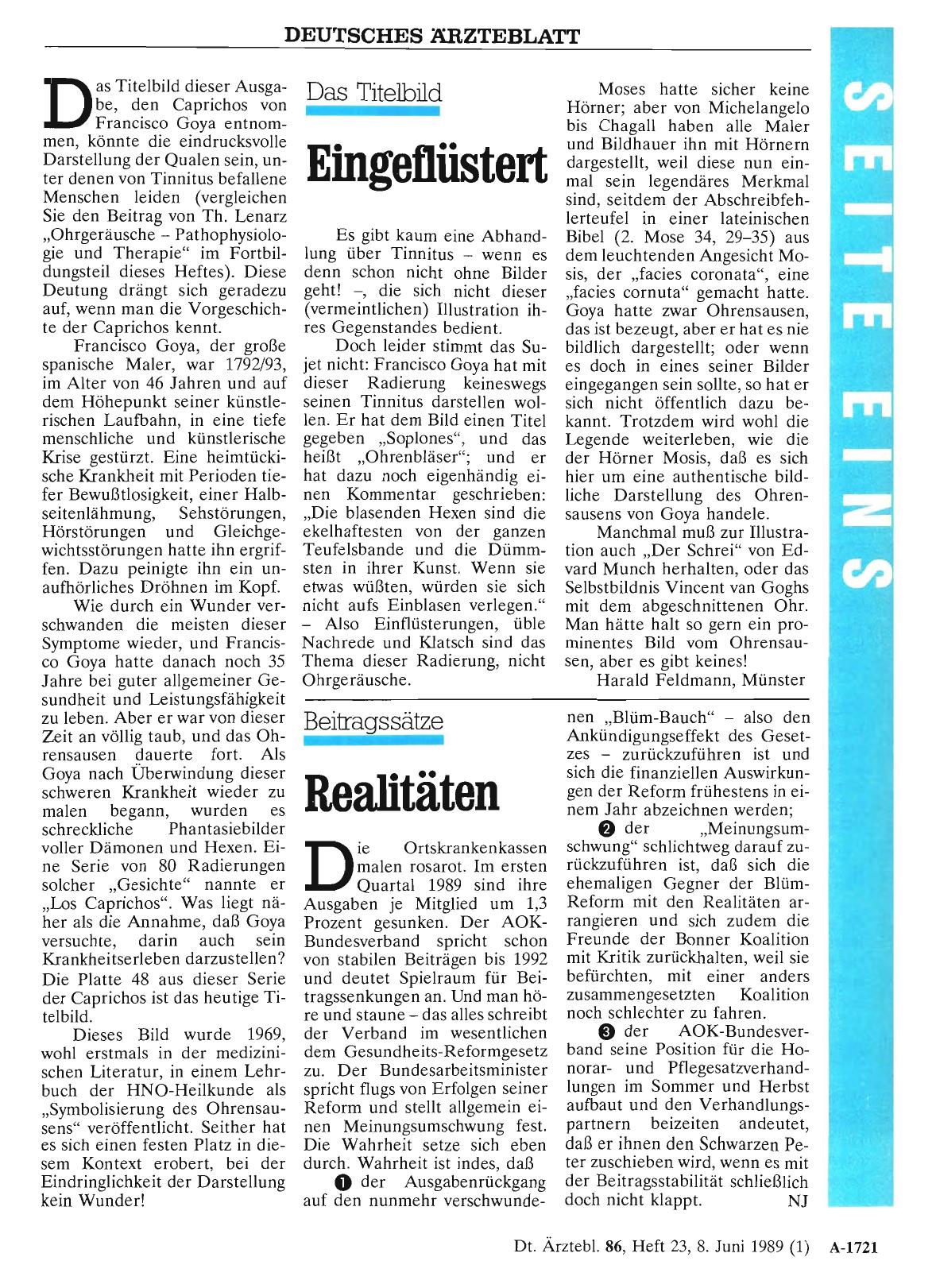 Vorschauseite 1: Beitragssätze: Realitäten