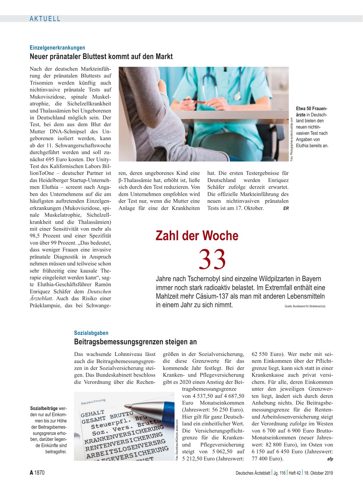 Vorschauseite 1: Zahl der Woche 33