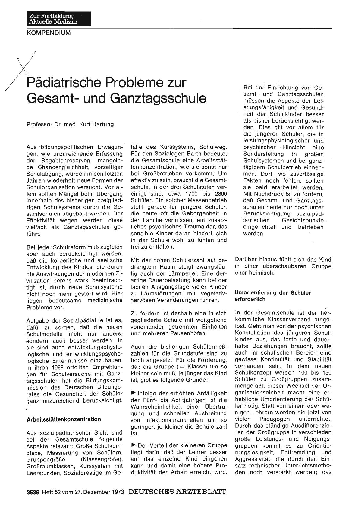 Vorschauseite 1: Pädiatrische Probleme zur Gesamtund Ganztagsschule