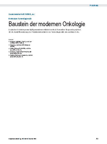 Vorschauseite 2: Molekulare Tumordiagnostik: Baustein der modernen Onkologie