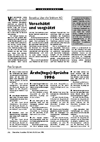 Vorschauseite 1: Leserservice: Börsebius-Telefonberatung