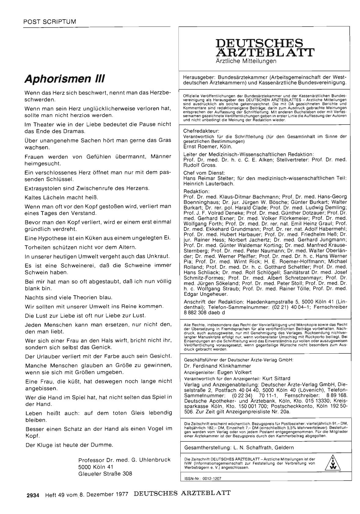 Vorschauseite 1: Aphorismen III