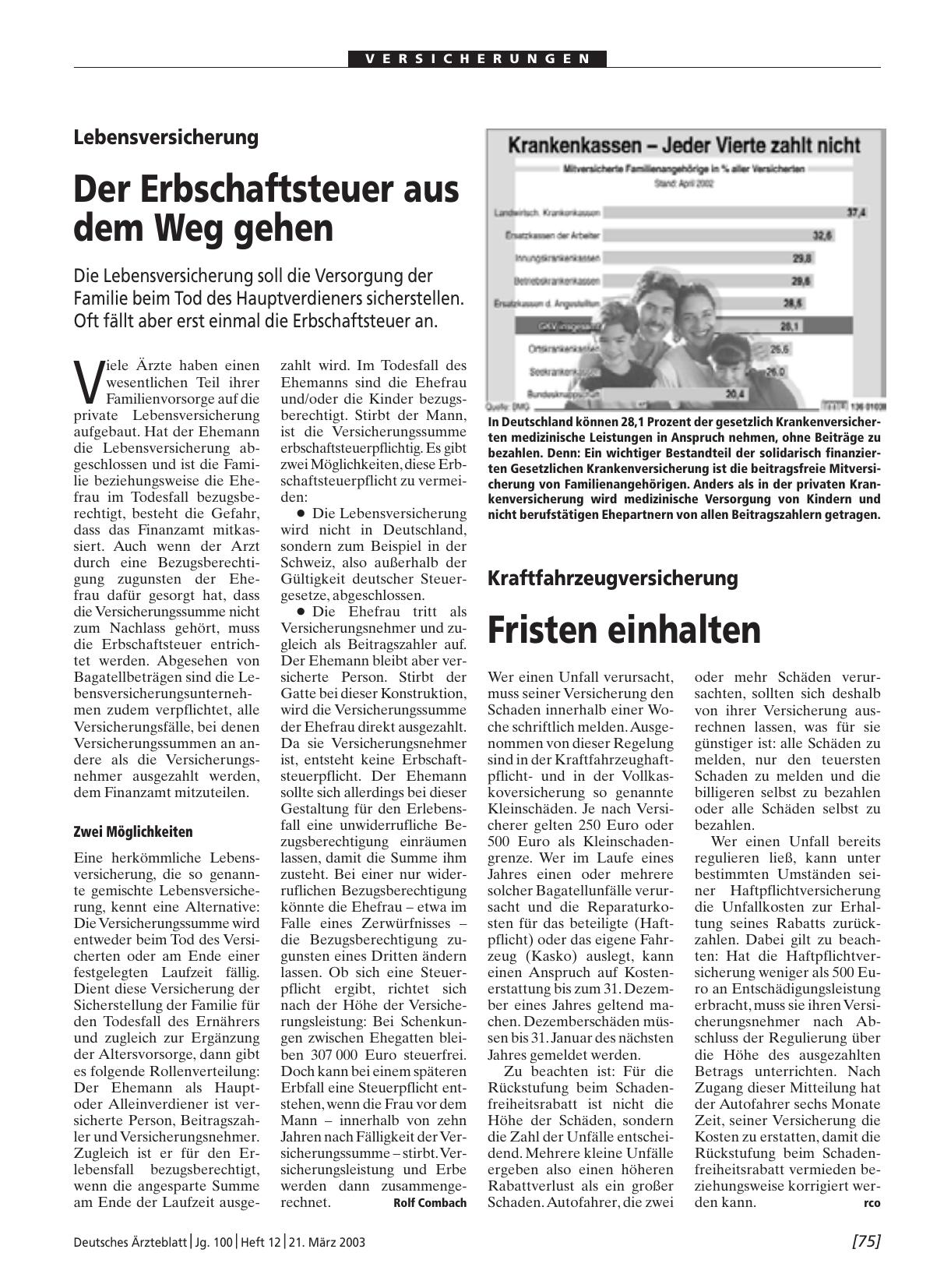 Vorschauseite 1: Kraftfahrzeugversicherung: Fristen einhalten