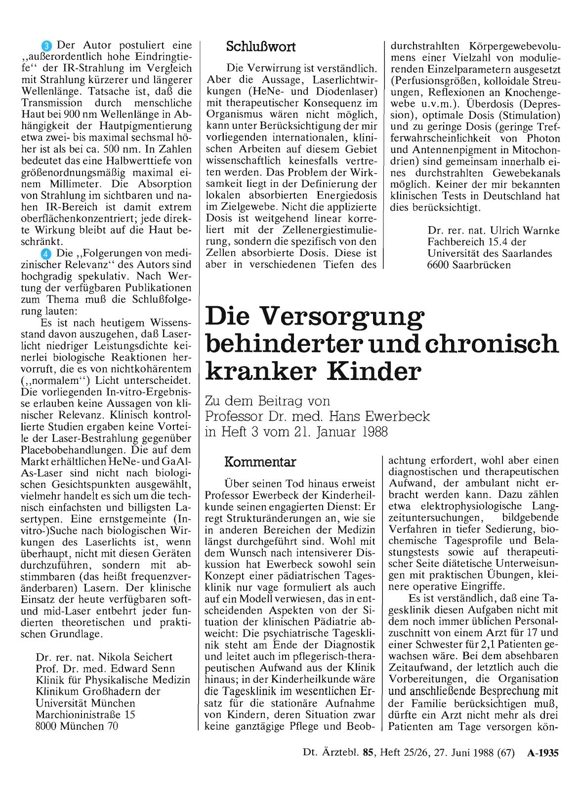 Vorschauseite 1: Der Dioden-Laser: Schlußwort