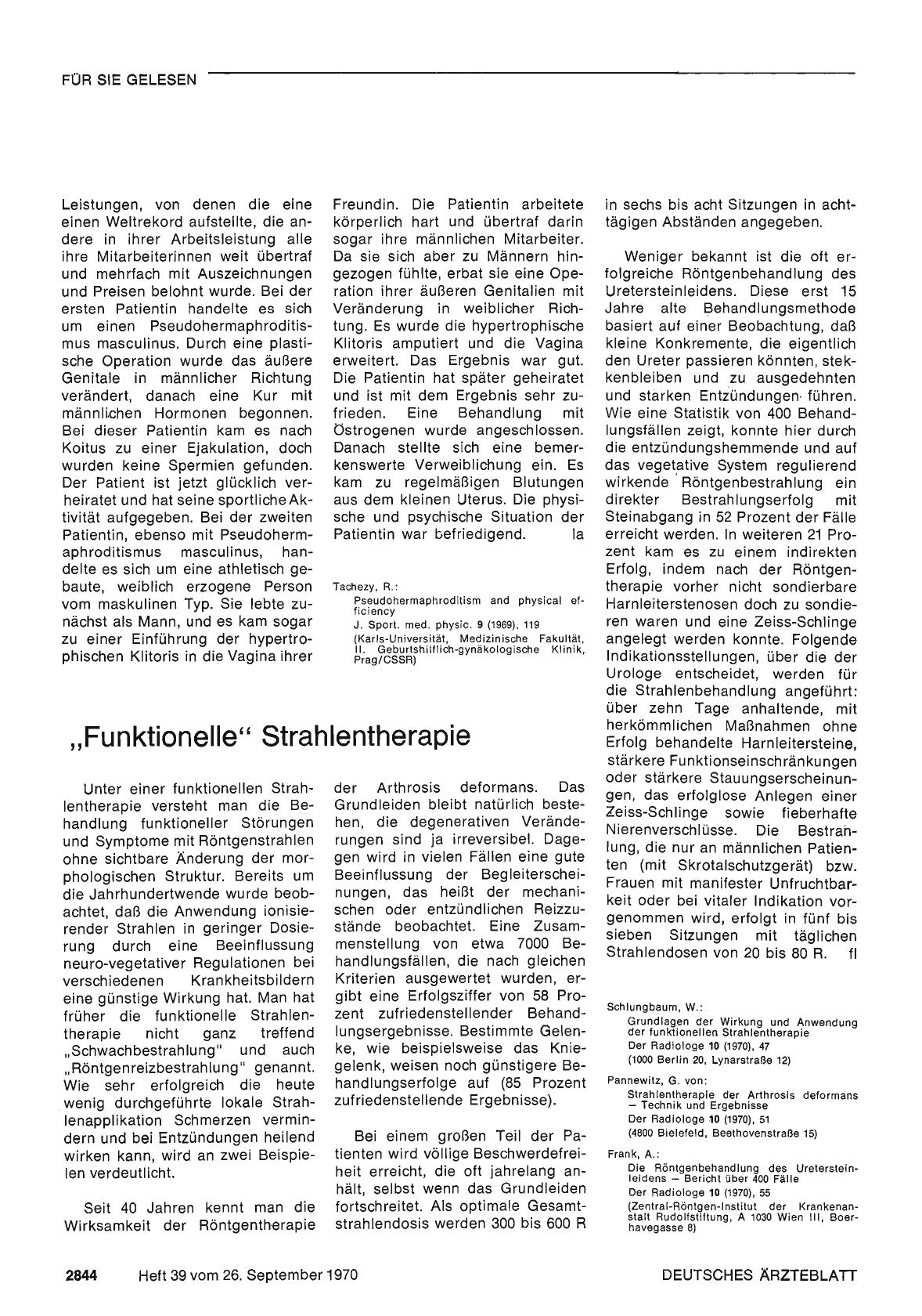 Vorschauseite 1: „Funktionelle" Strahlentherapie