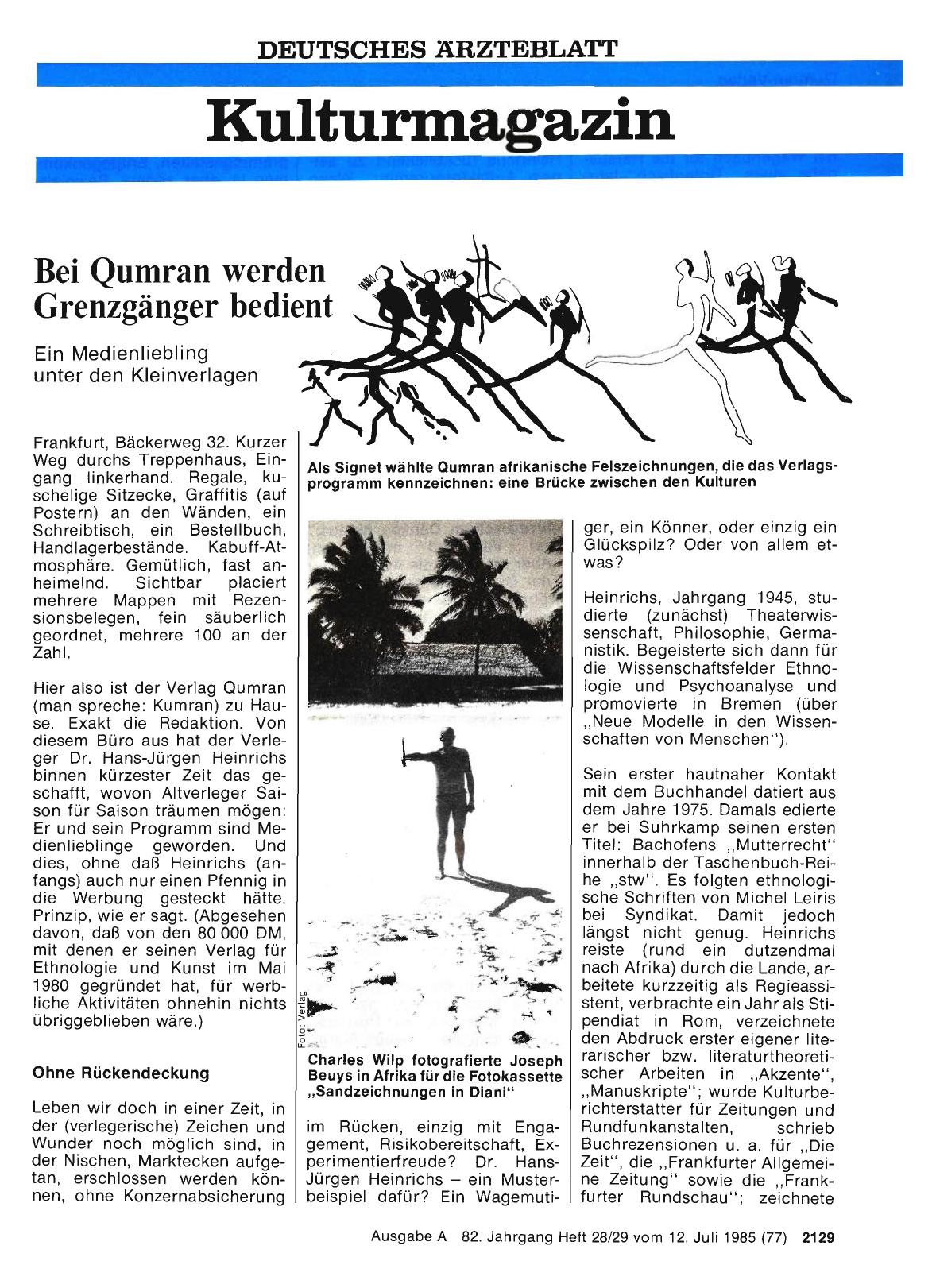 Vorschauseite 1: Bei Qumran werden Grenzgänger bedient