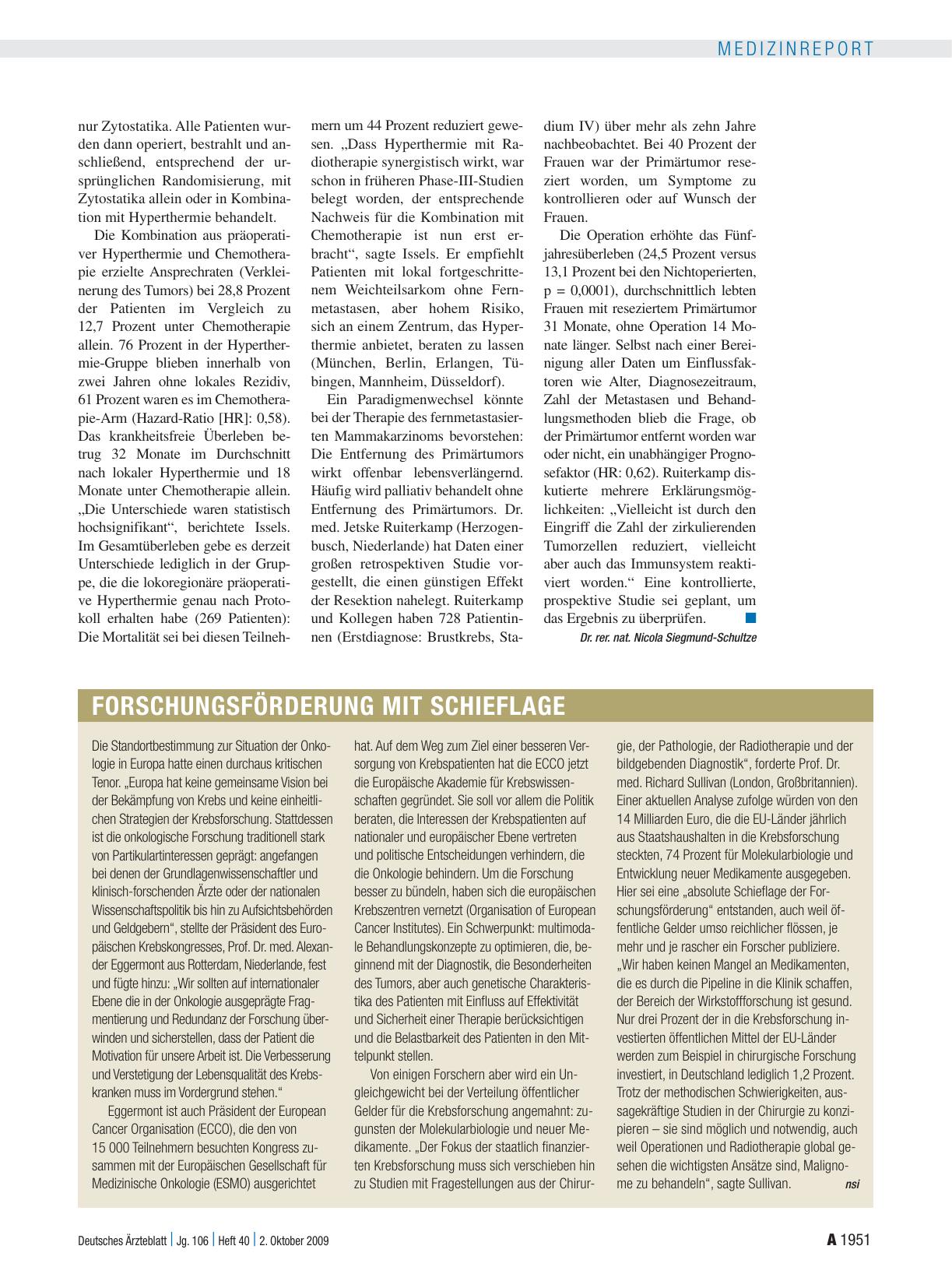 Vorschauseite 1: Forschungsförderung mit Schieflage