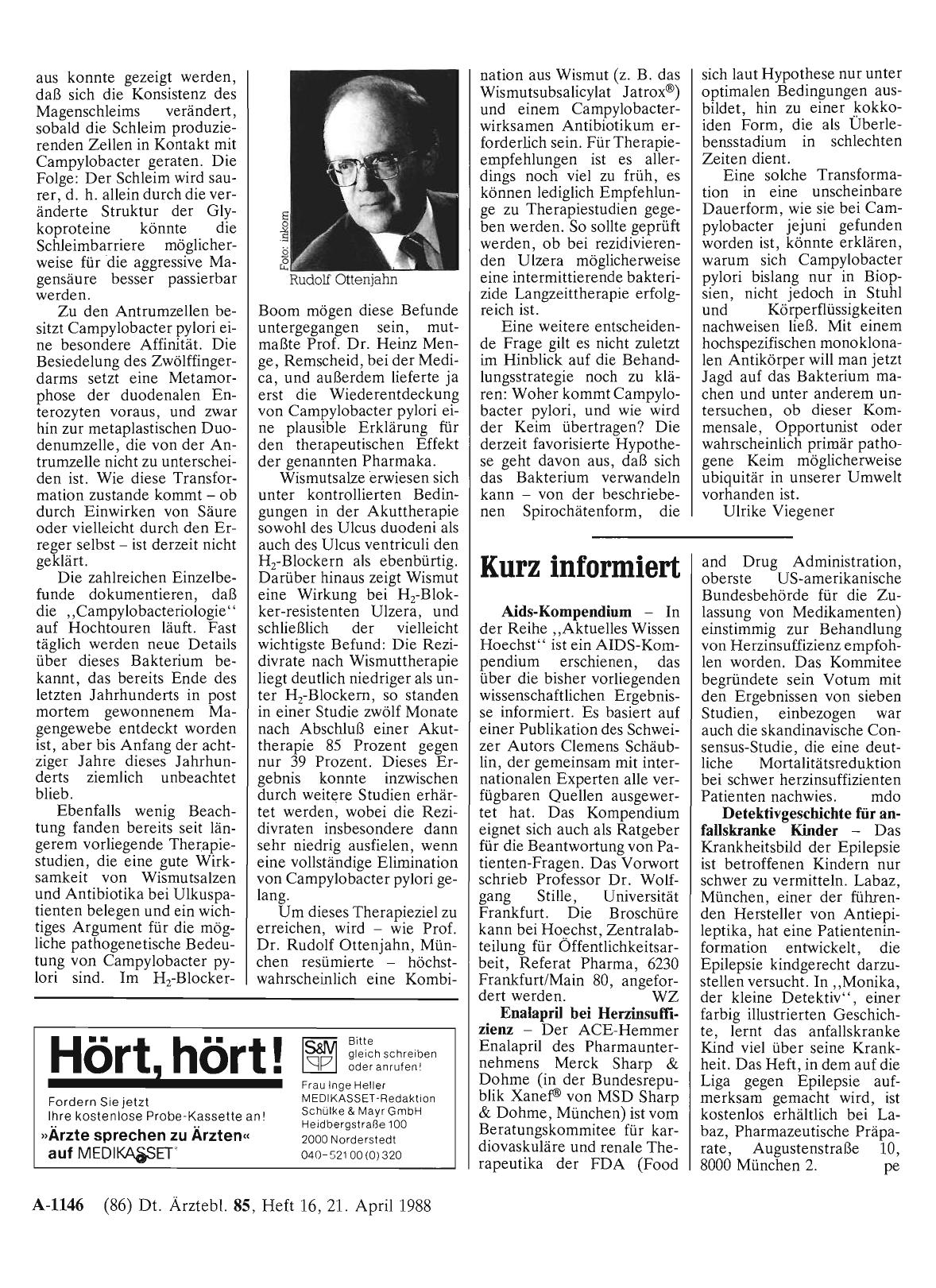 Vorschauseite 1: Kurz informiert