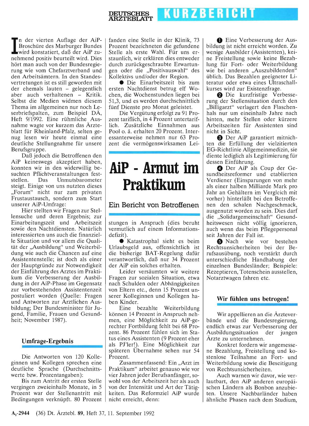 Vorschauseite 1: AiP - Armut im Praktikum: Ein Bericht von Betroffenen