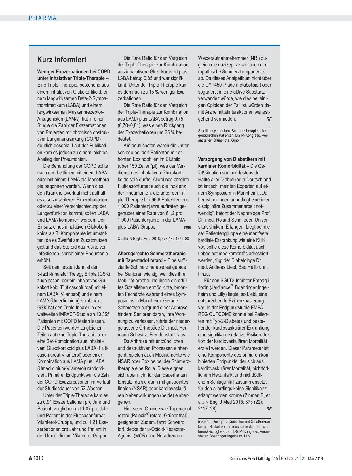 Vorschauseite 1: Kurz informiert