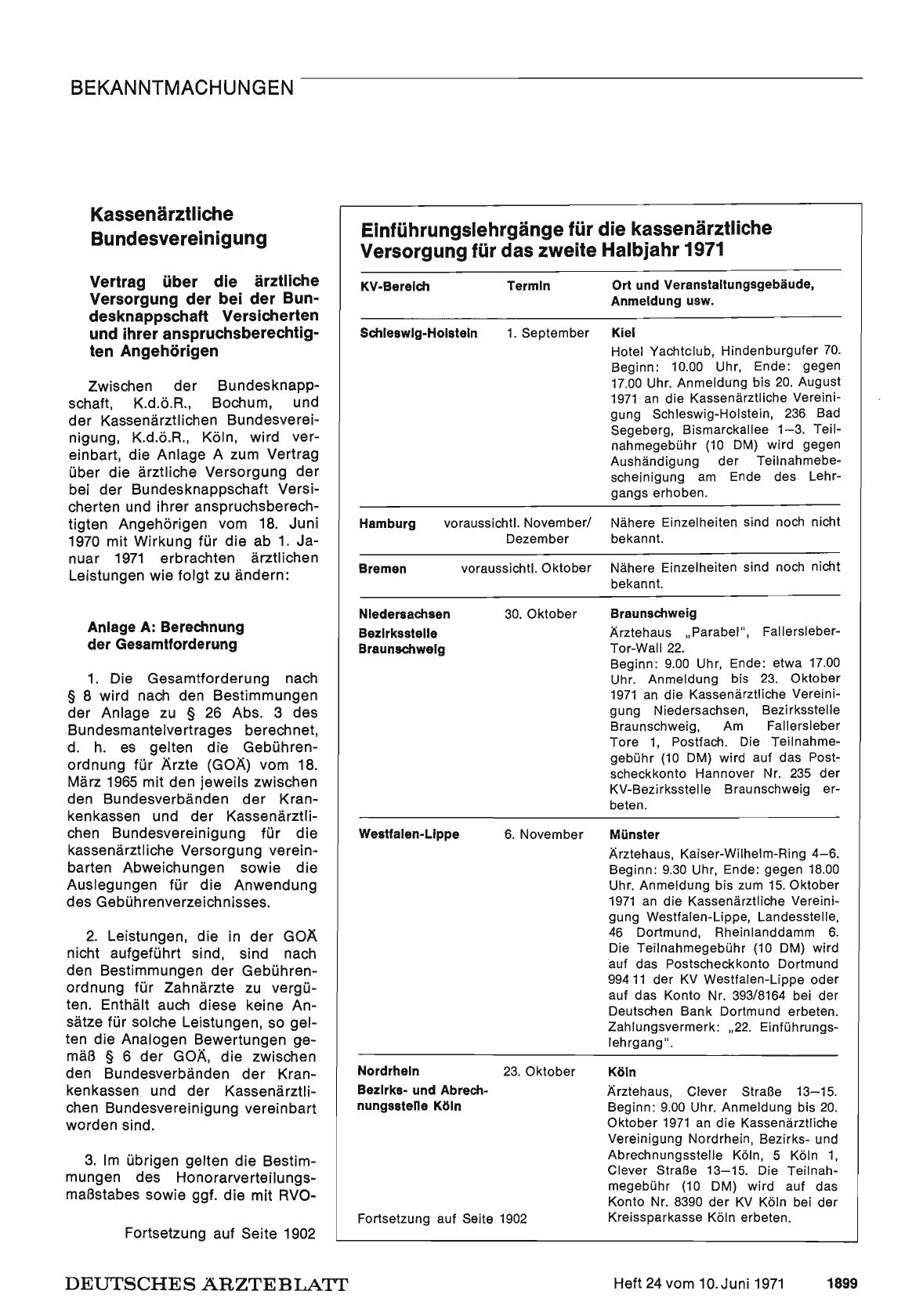 Vorschauseite 1: Kassenärztliche Bundesvereinigung