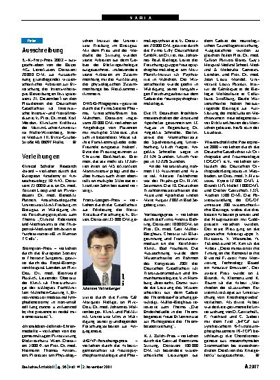 Vorschauseite 1: Ausschreibung