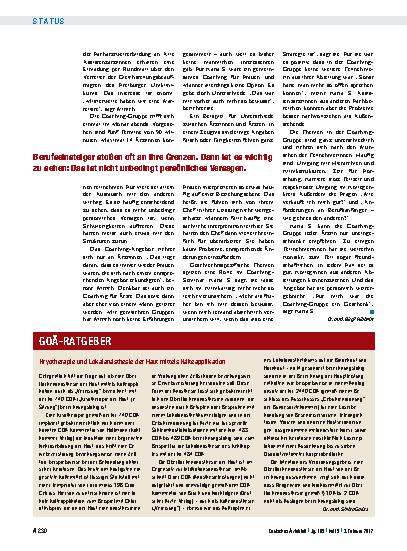 Vorschauseite 1: Kryotherapie und Lokalanästhesie der Haut mittels Kälteapplikation