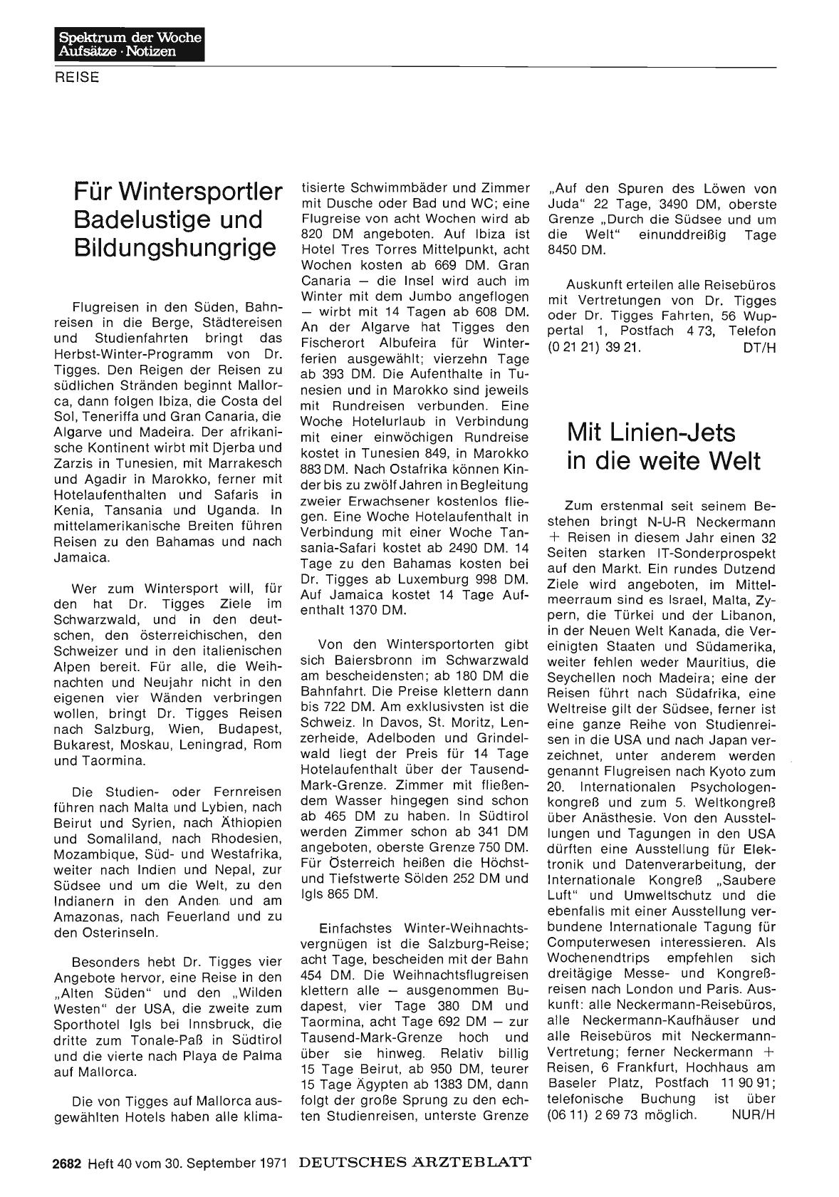 Vorschauseite 1: Mit Linien-Jets in die weite Welt