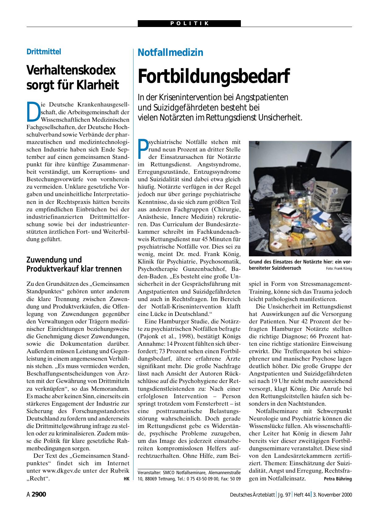 Vorschauseite 1: Drittmittel: Verhaltenskodex sorgt für Klarheit