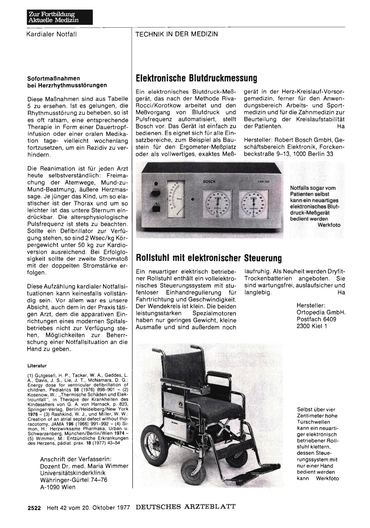 Vorschauseite 1: Rollstuhl mit elektronischer Steuerung