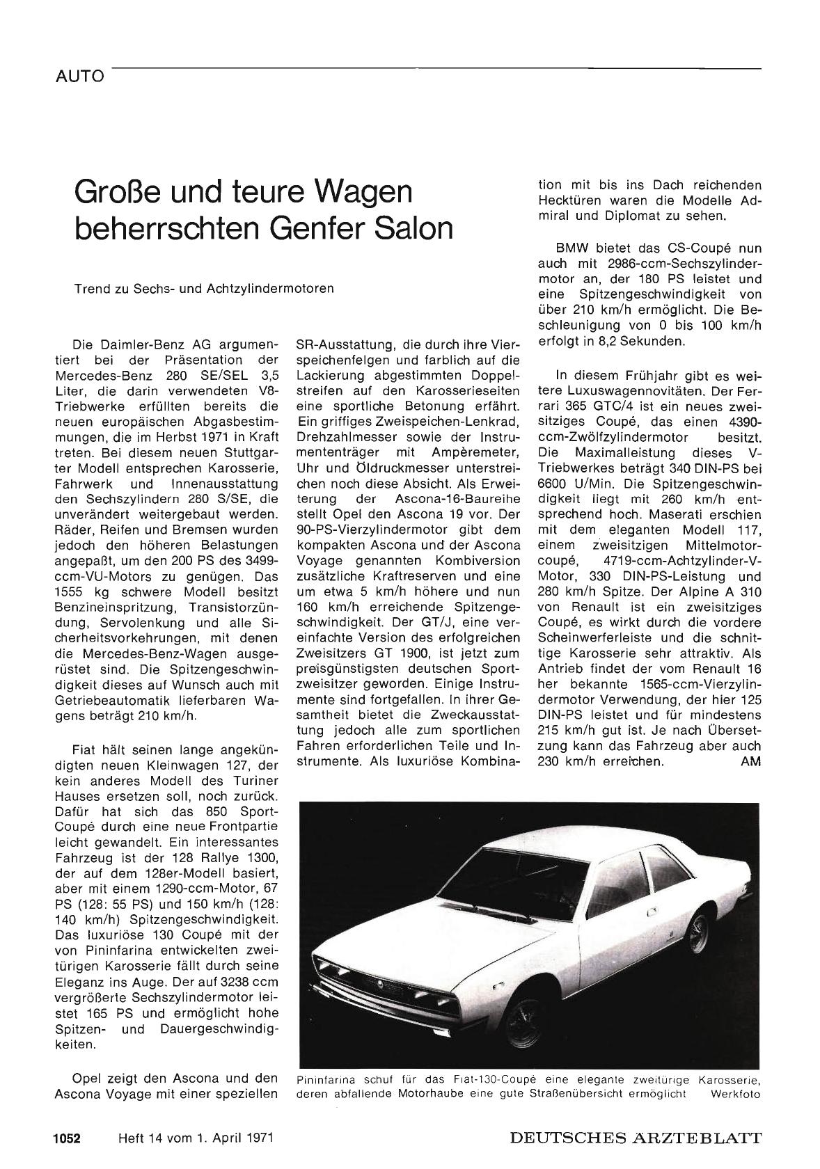 Vorschauseite 1: Große und teure Wagen beherrschten Genfer Salon