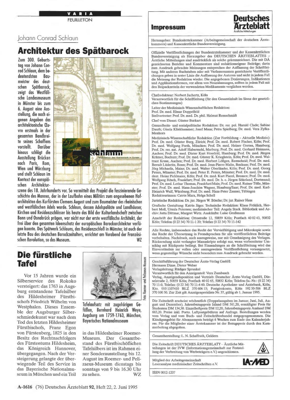 Vorschauseite 1: Die fürstliche Tafel