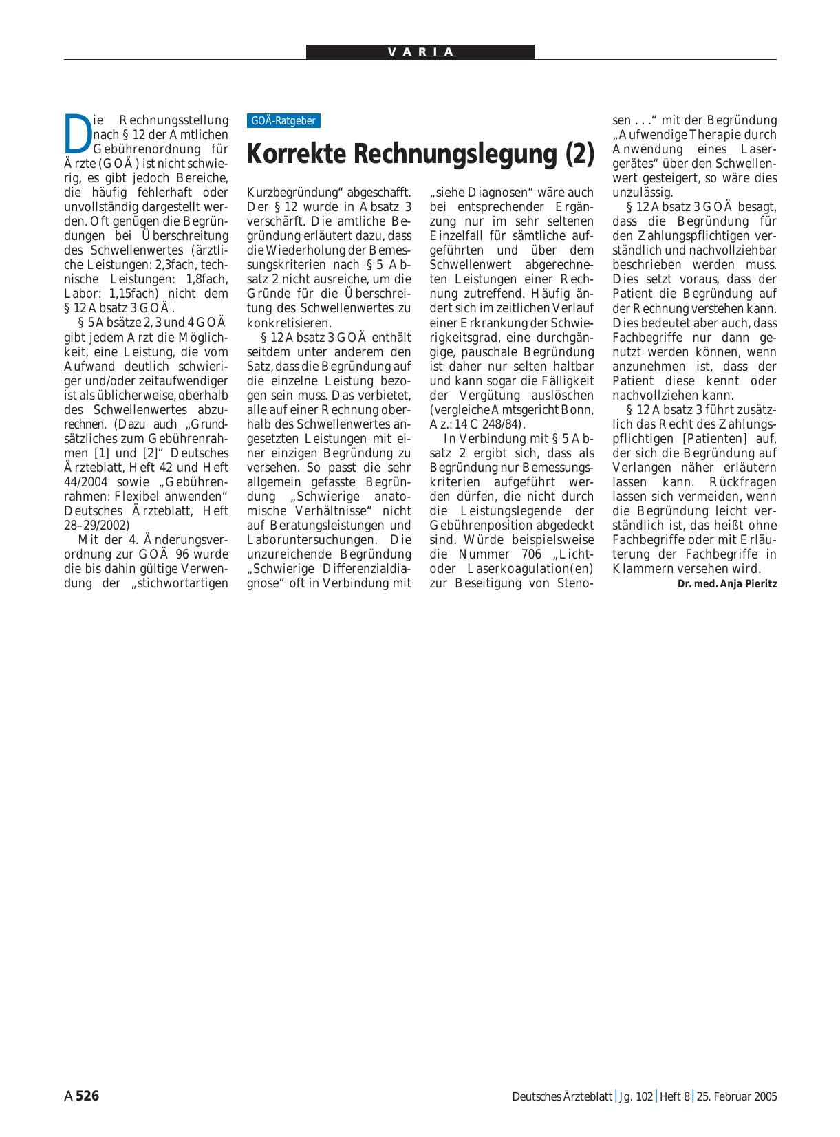 Vorschauseite 1: Korrekte Rechnungslegung (2)