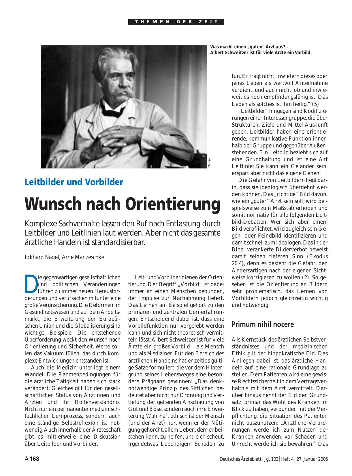 Vorschauseite 1: Leitbilder und Vorbilder: Wunsch nach Orientierung