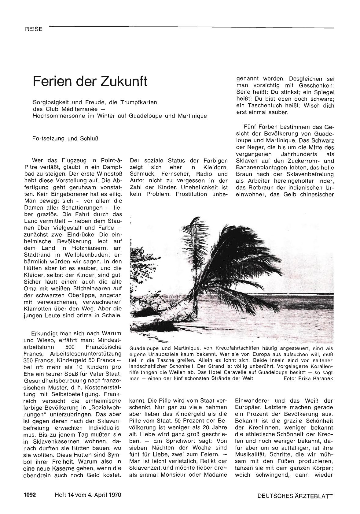 Vorschauseite 1: Ferien der Zukunft (Fortsetzung und Schluß )