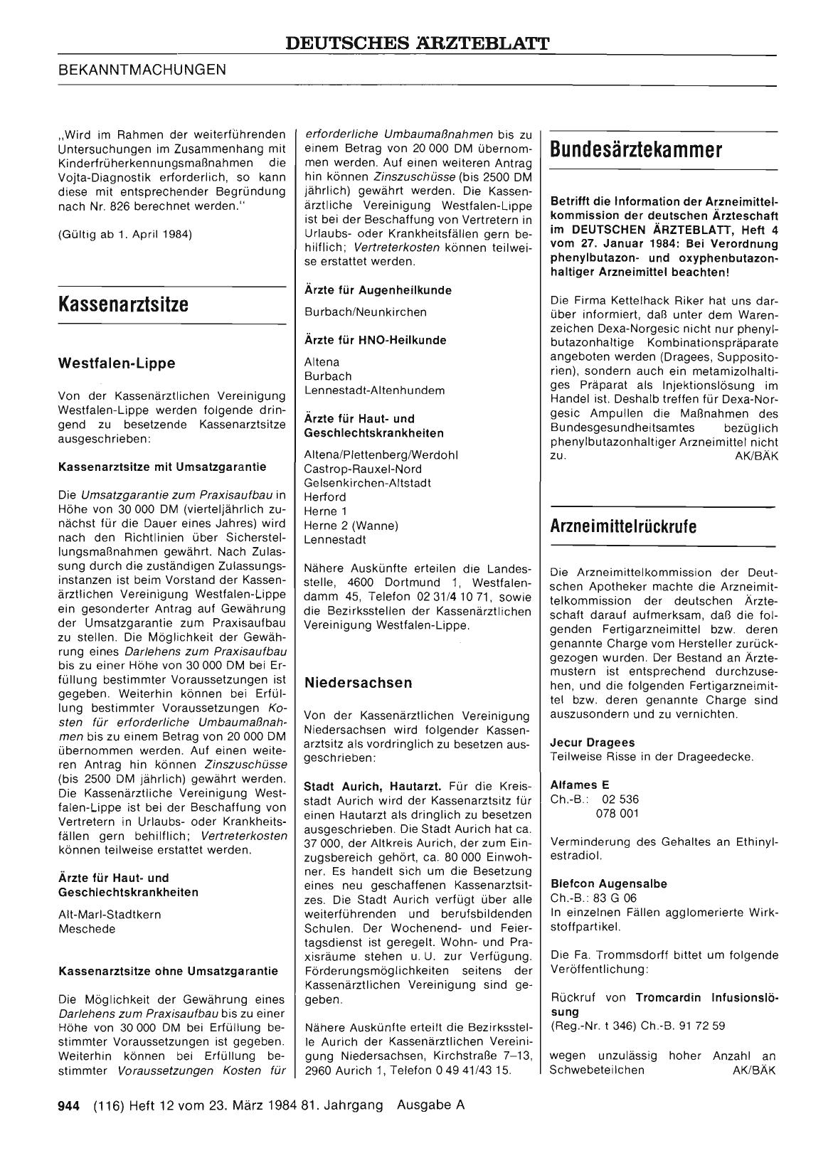 Vorschauseite 1: Arzneimittelrückrufe