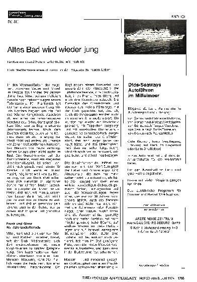 Vorschauseite 1: Altes Bad wird wieder jung