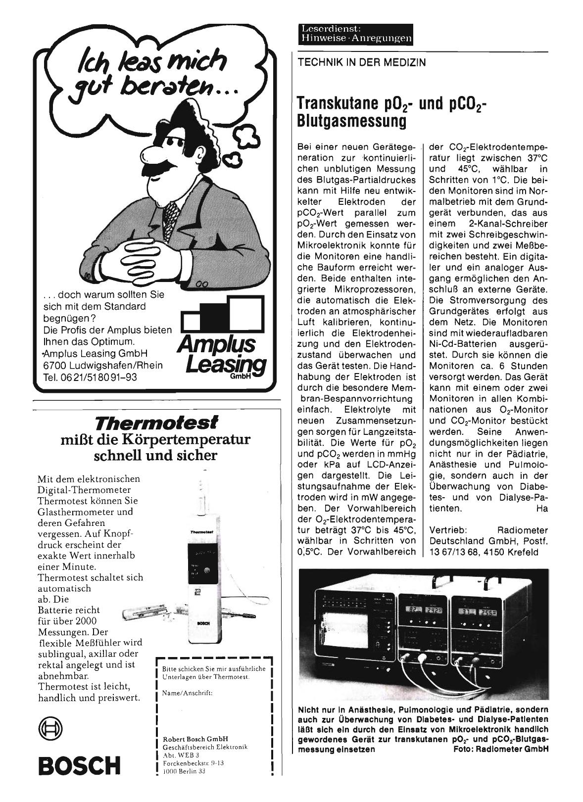 Vorschauseite 1: Transkutane pO2- und pCO 2- Blutgasmessung