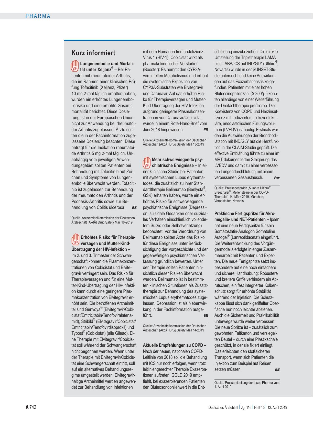 Vorschauseite 1: Kurz informiert