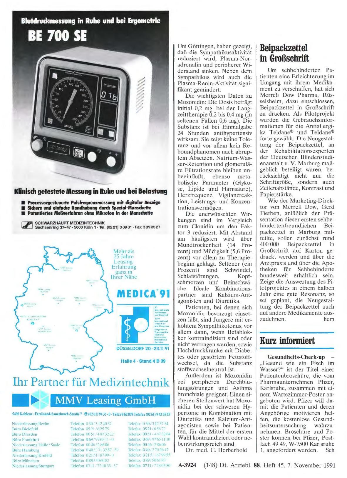 Vorschauseite 1: Kurz informiert